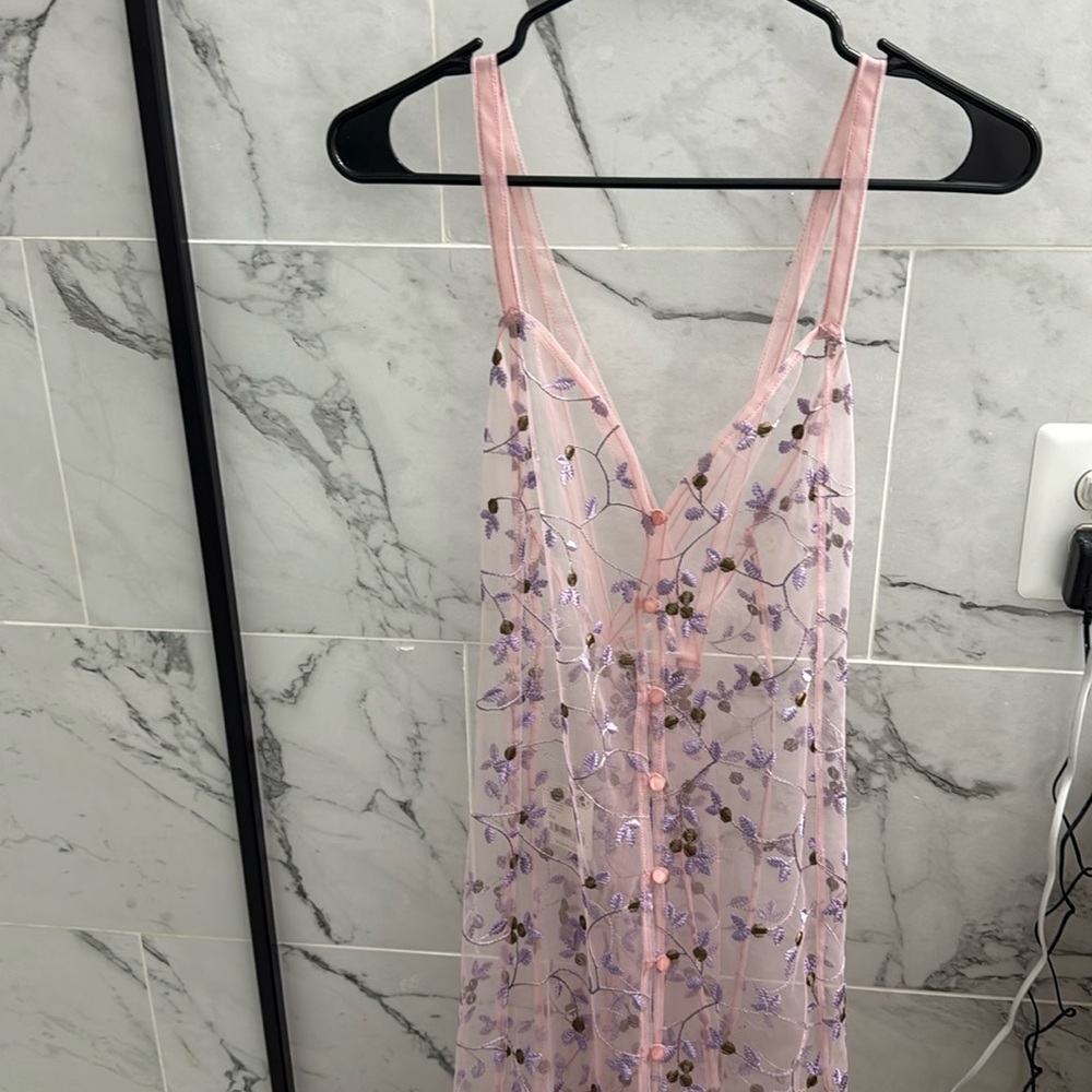 NWT FREE PEOPLE INTIMATES LAVENDER DUSTER